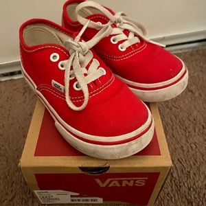 USED Toddler Red Vans